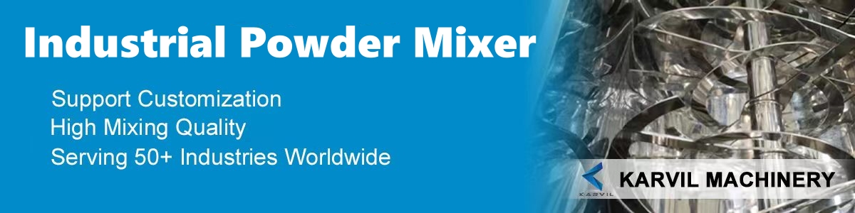 Quelle machine est utilisée pour mélanger la poudre ?