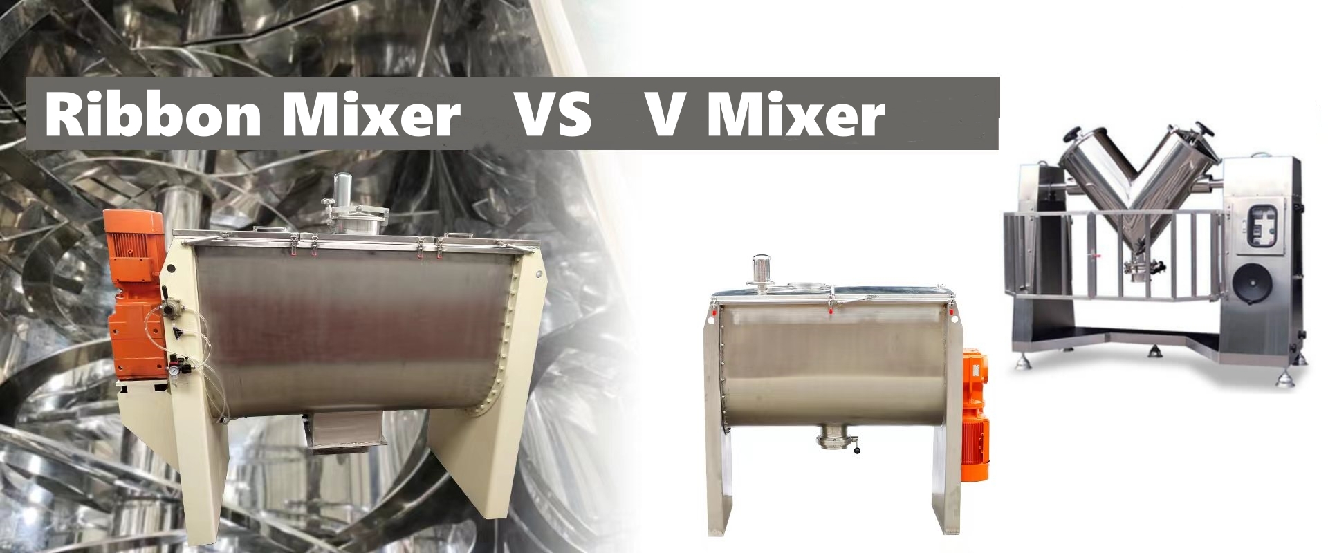 V Mixer VS Ribbon Blender : connaître la différence